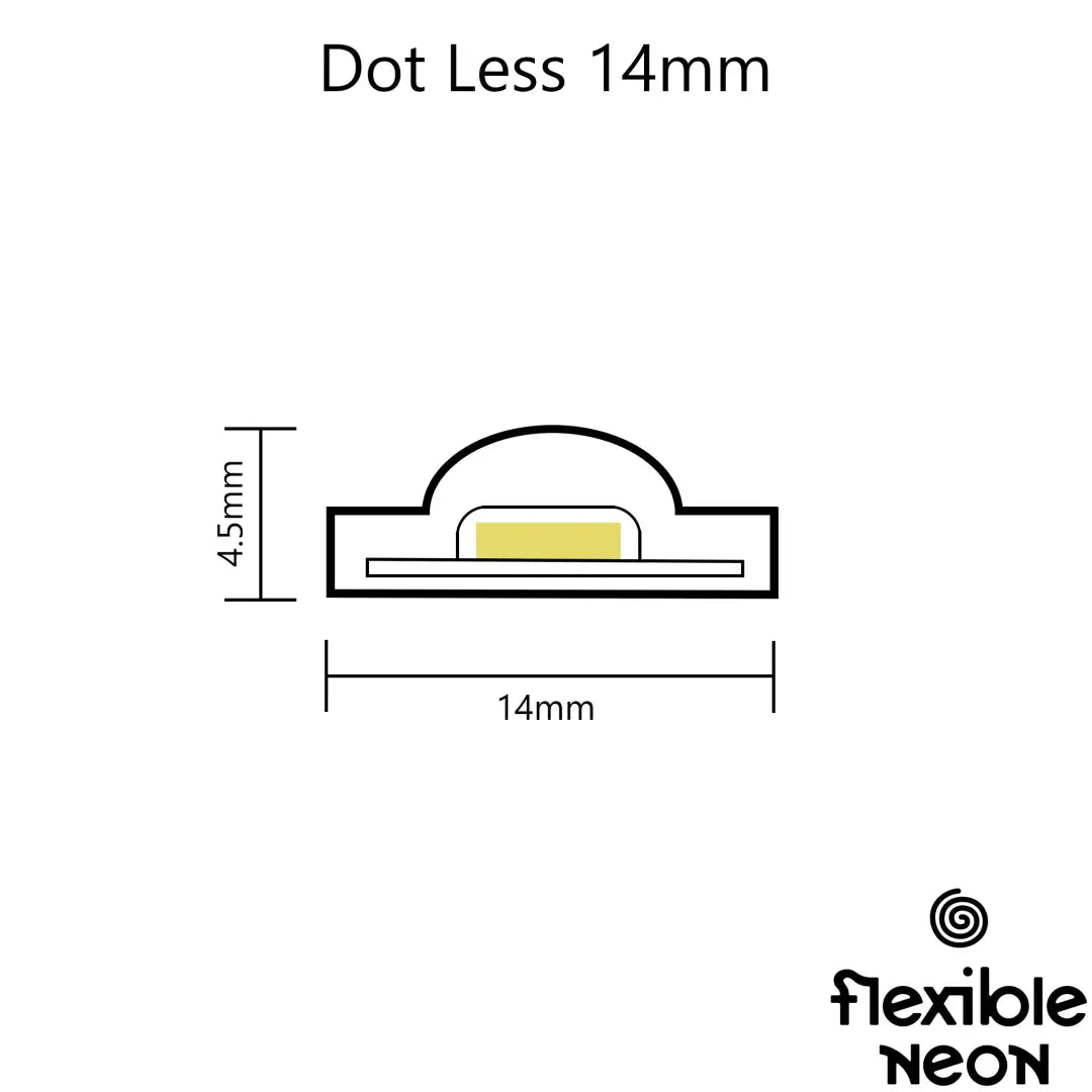 Dot Less 14mm (5mtr) - 6500K - Dot Less