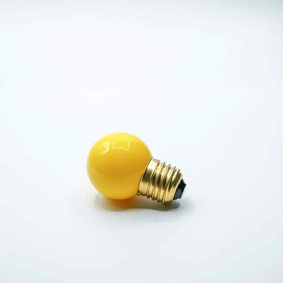 Bulb E27 G45 Lemon Yellow - Festoon Bulbs