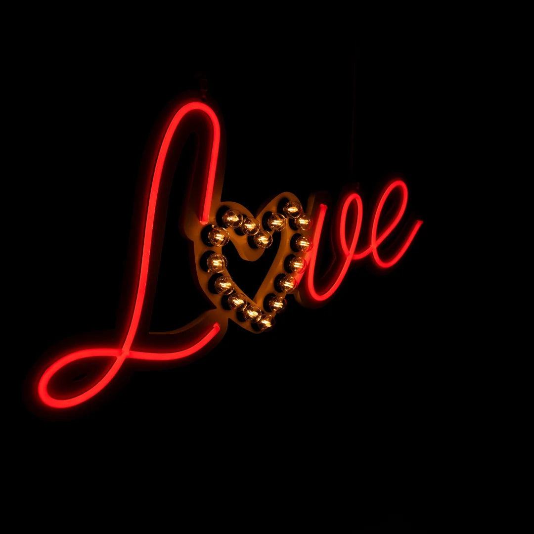 Love with E14 Bulb Sign - Spectacular Bespoke Piece