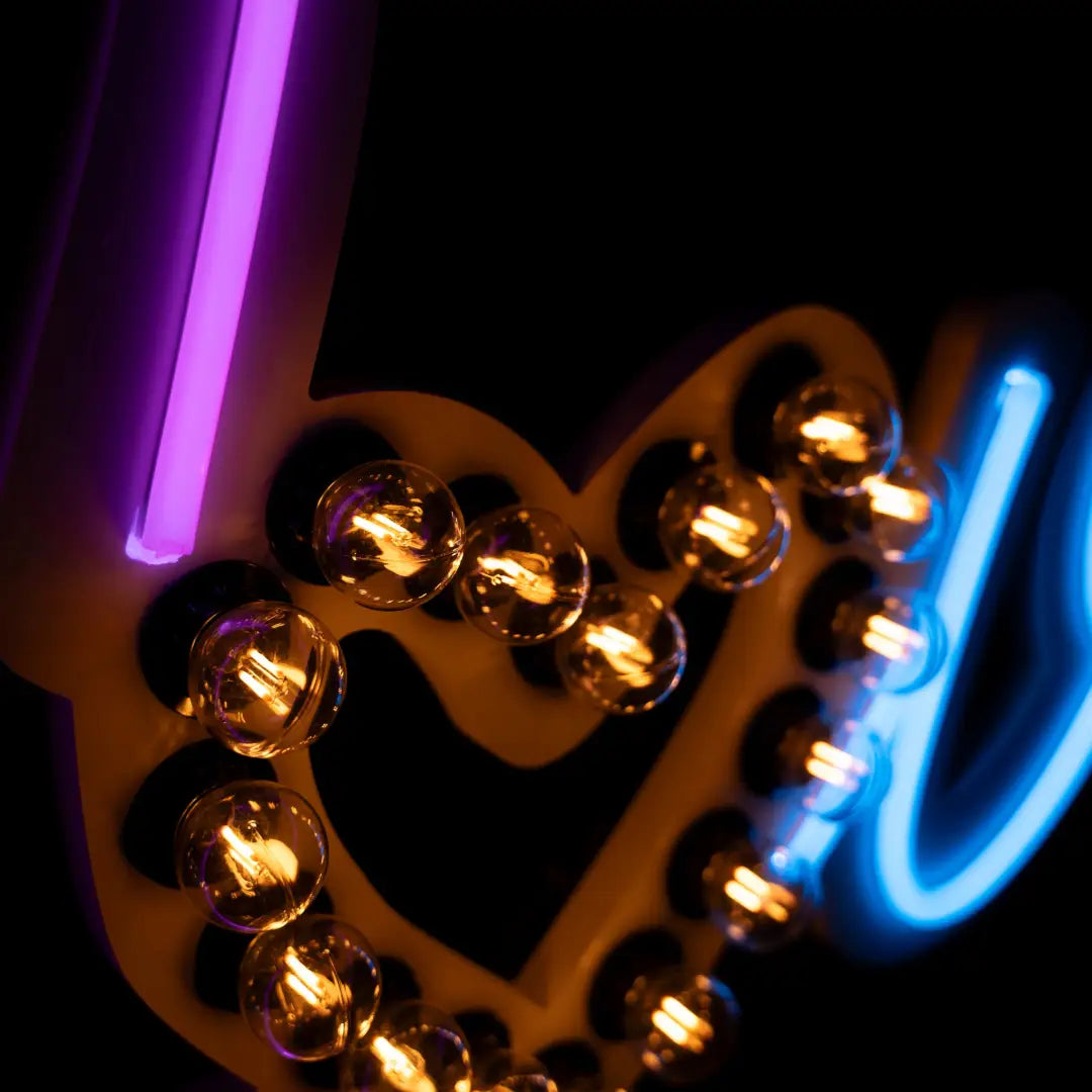 Love with E14 Bulb Sign - Spectacular Bespoke Piece