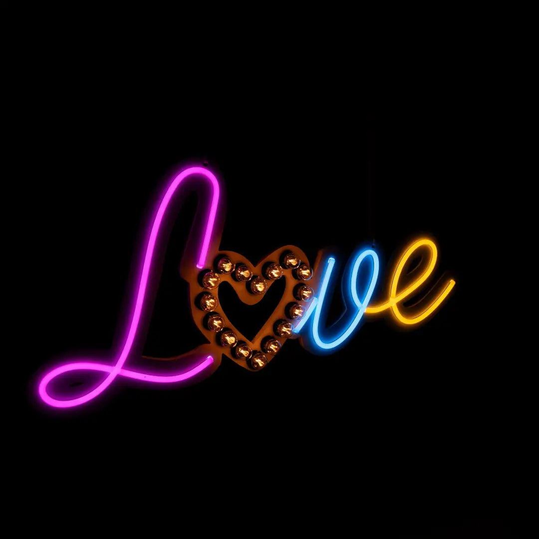 Love with E14 Bulb Sign - Spectacular Bespoke Piece
