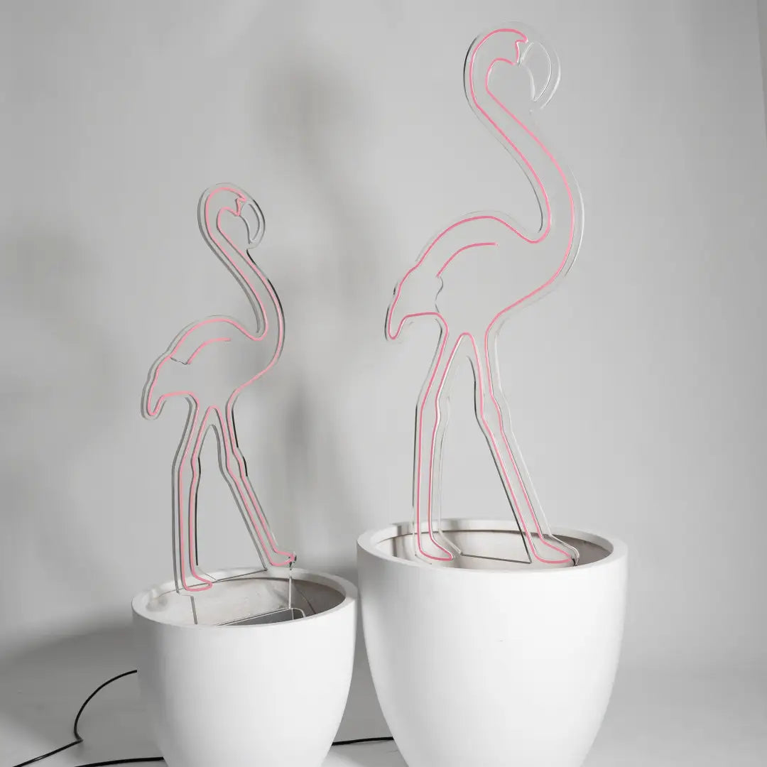 Pink Flamingo Neon Sign