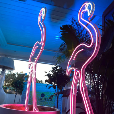 Pink Flamingo Neon Sign