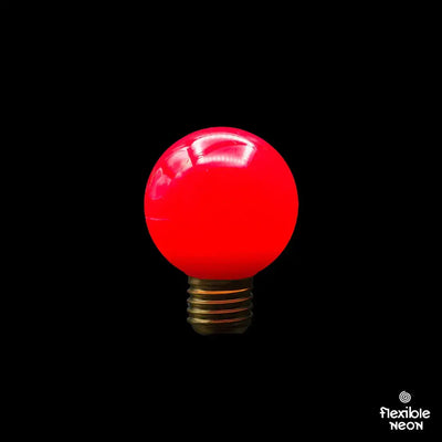 Bulb E27 G60 Raspberry Red Quad Filament - Festoon Bulbs
