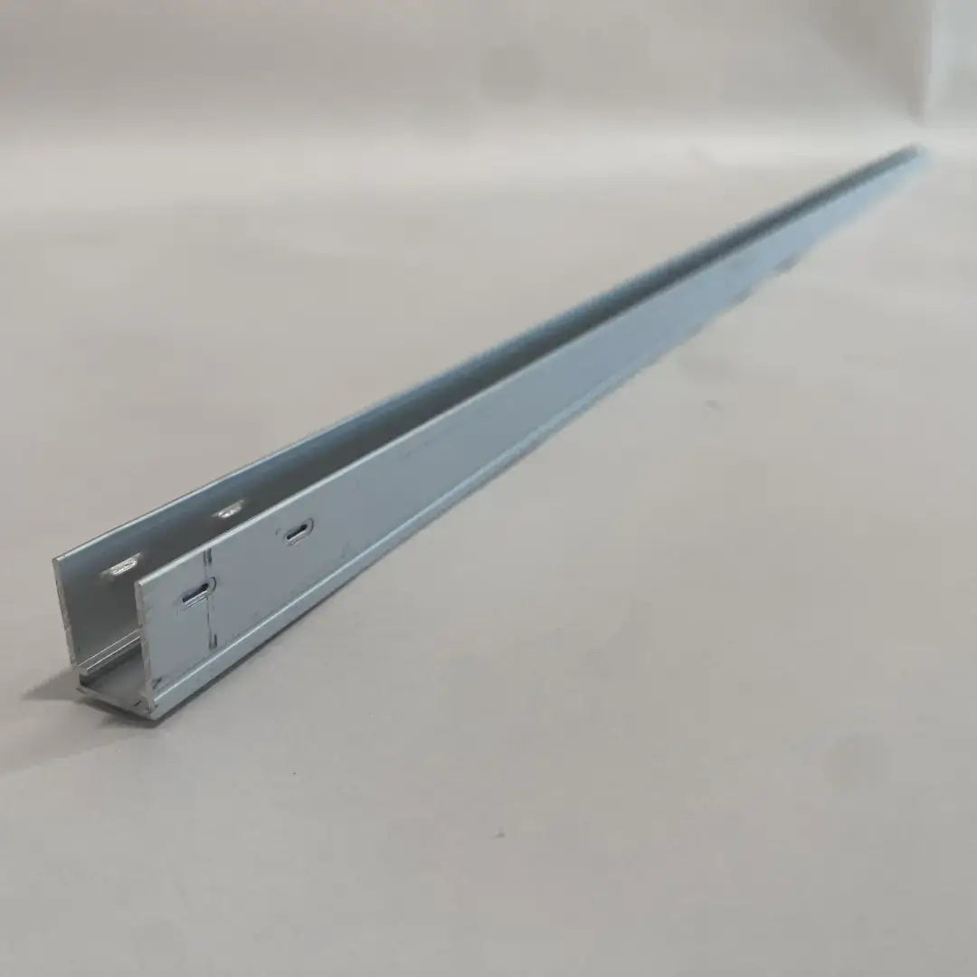 Metal drawer slide rail with mounting holes in 10x13x22 alu mount channel for easy installation