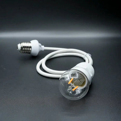 White E27 Dropper- 80cm - Festoon Bulbs