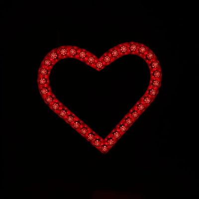 Skinny Heart Bulb Sign