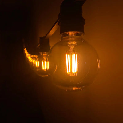 Warm White (1800K) G80 Clear Festoon Lighting Per Meter - Festoon Lighting