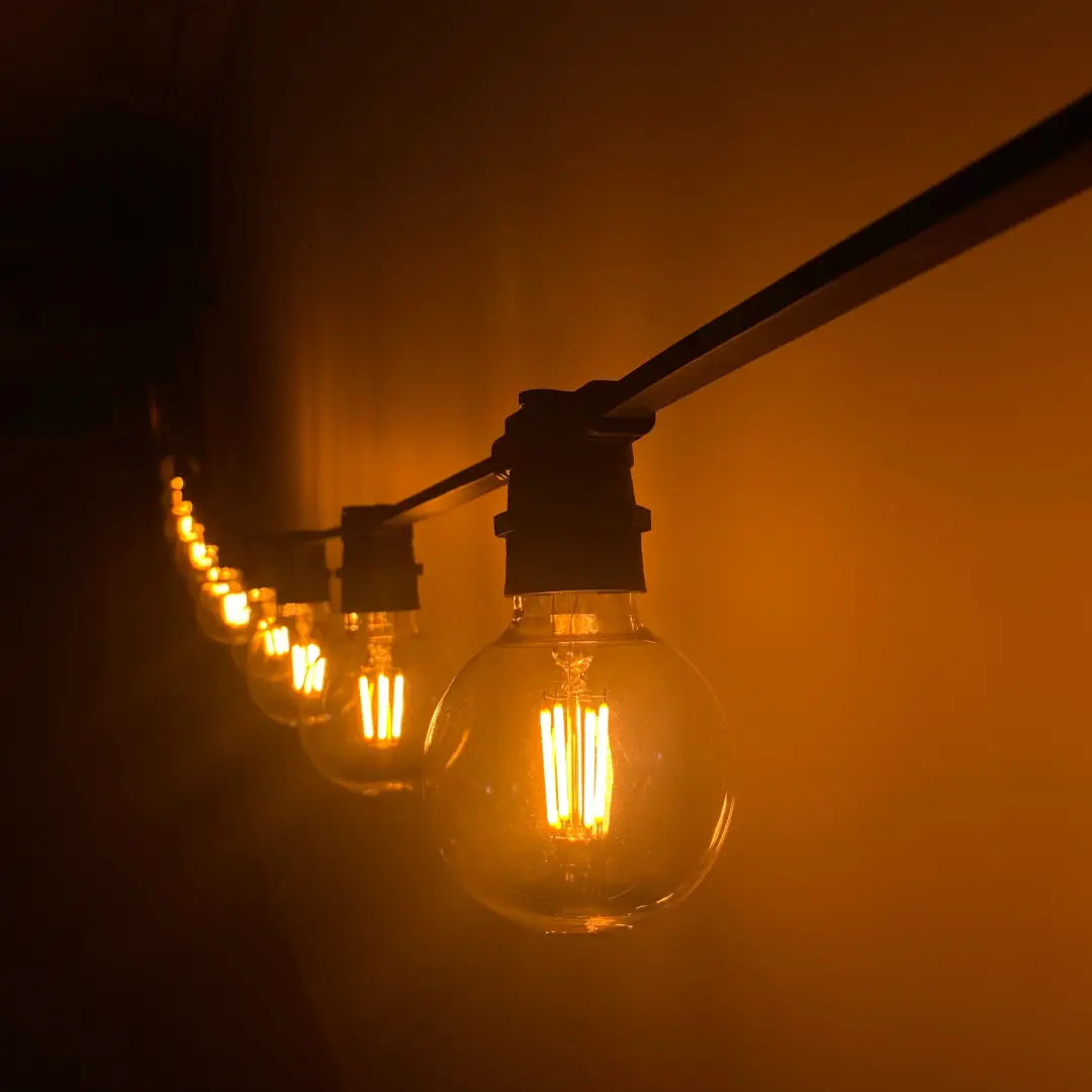 Warm White (1800K) G80 Clear Festoon Lighting Per Meter - Festoon Lighting