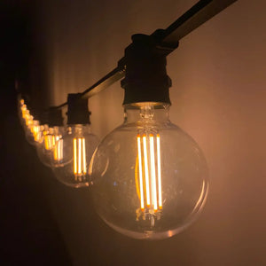Warm White (1800k) G95 Clear Festoon Lighting Per Meter - Festoon Lighting