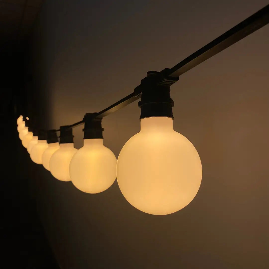 Warm White G95 Milky Festoon Lighting Per Meter - Festoon Lighting