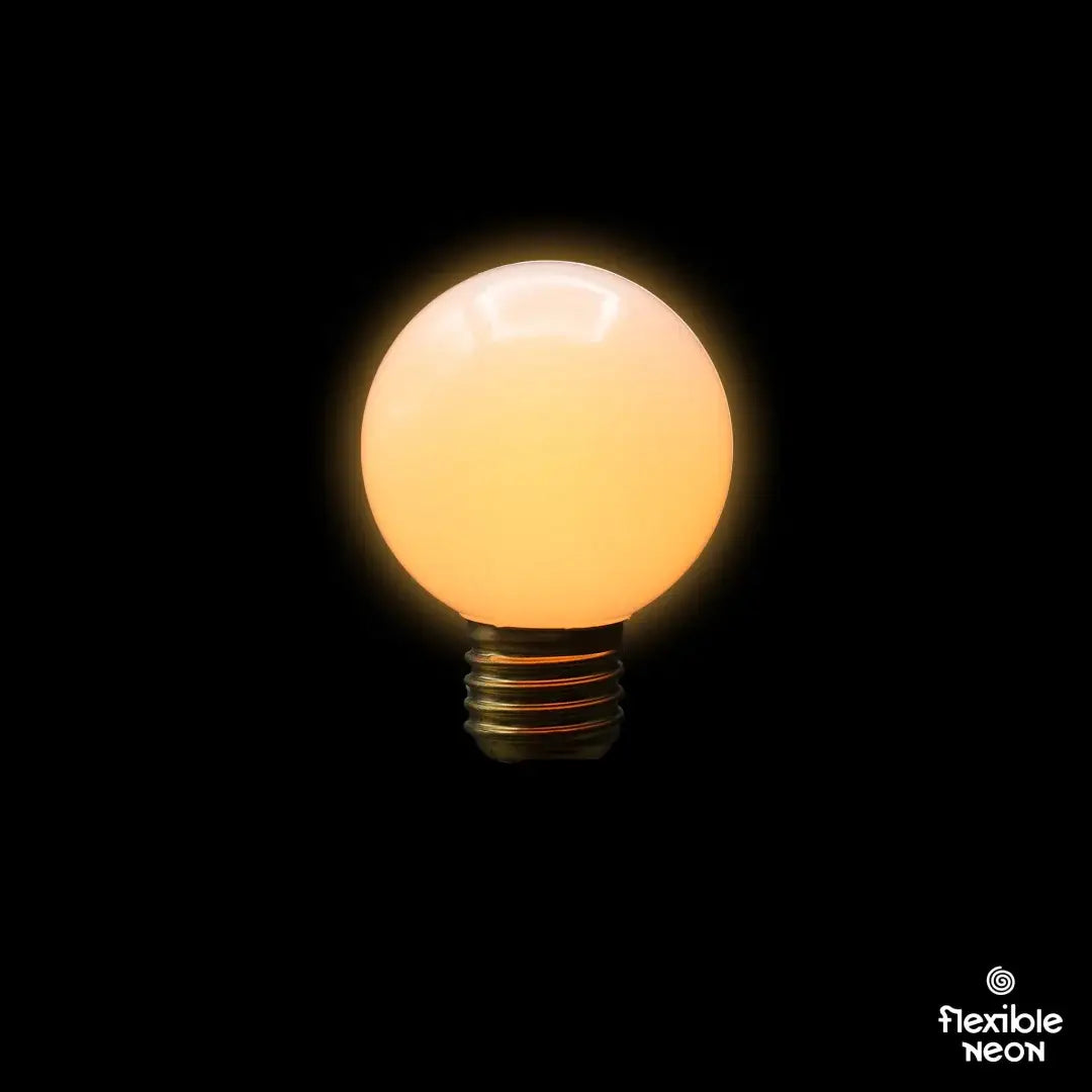 G60 Milky 2000K 4F Flat Festoon Lighting Per Meter (0.5m Spacing) - Festoon Lighting
